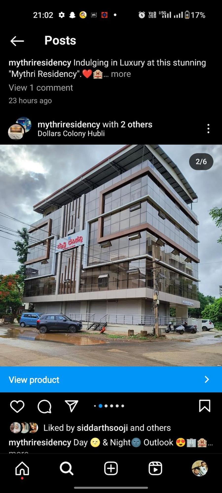 Mythri Residency Hotel Hubli Exterior photo